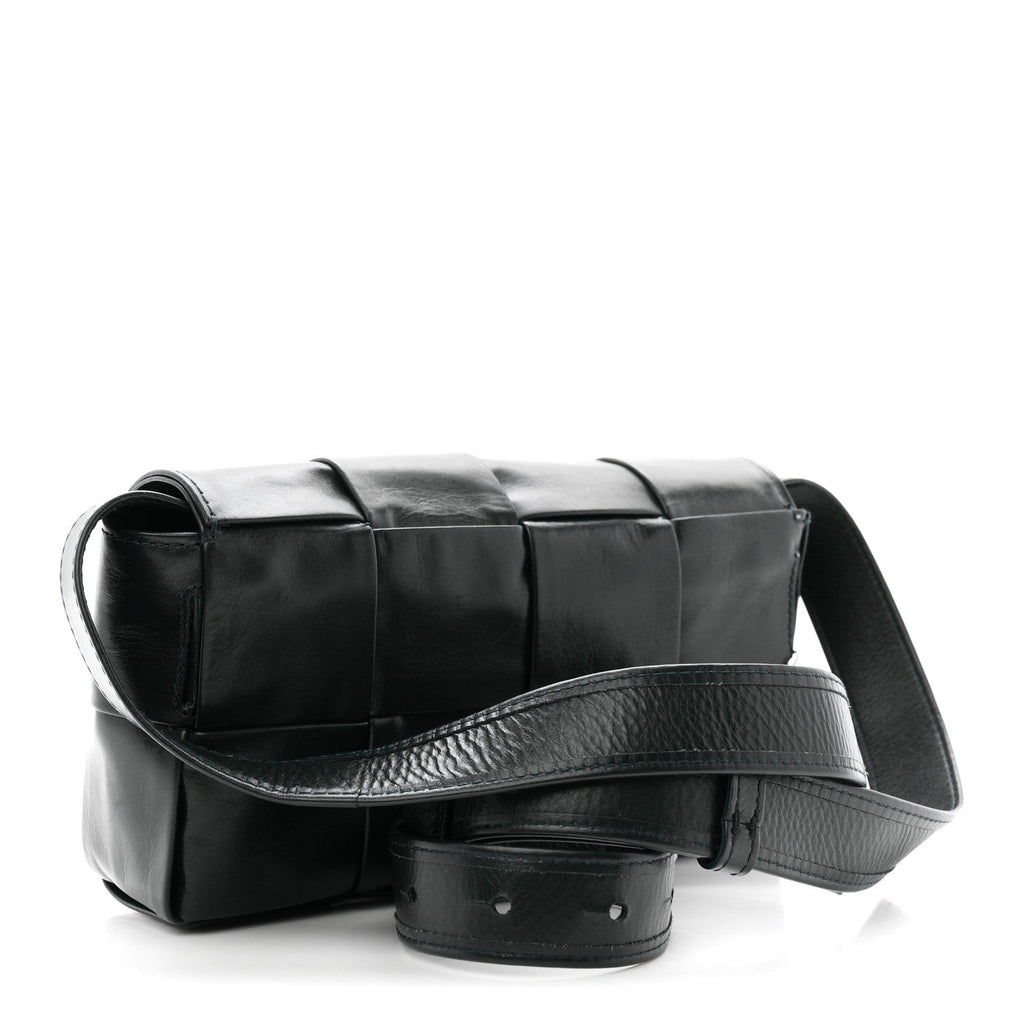Paper Calfskin Intreccio Cassette Belt Bag Camping