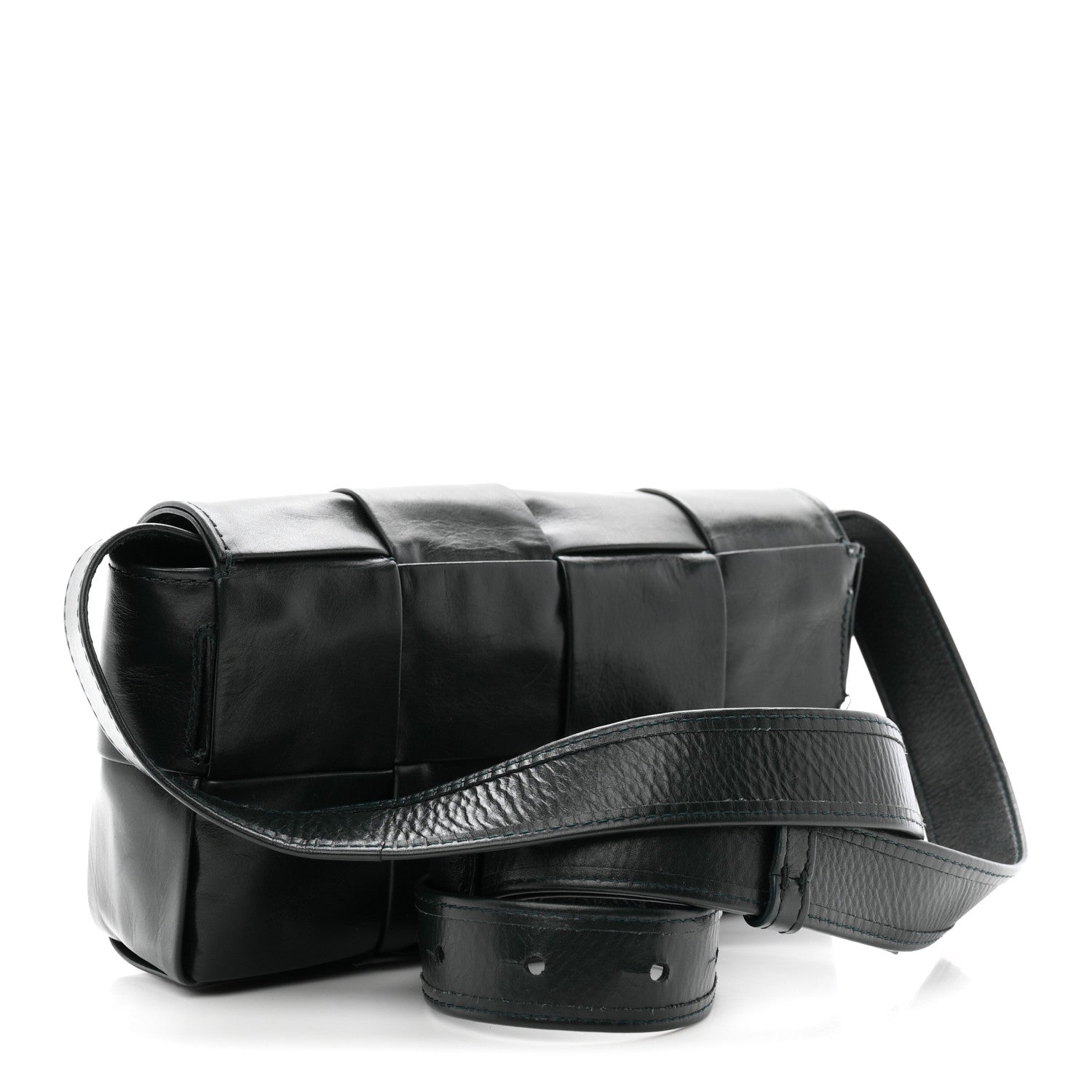 Paper Calfskin Intreccio Cassette Belt Bag Camping