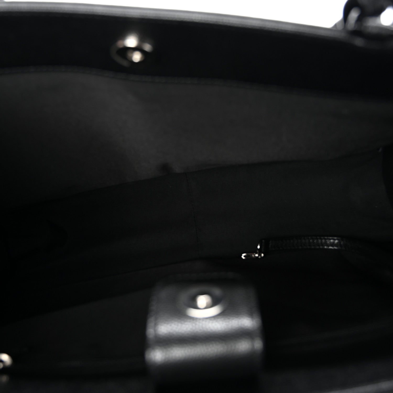 Caviar Quilted My Everything Large Shopping Tote Black