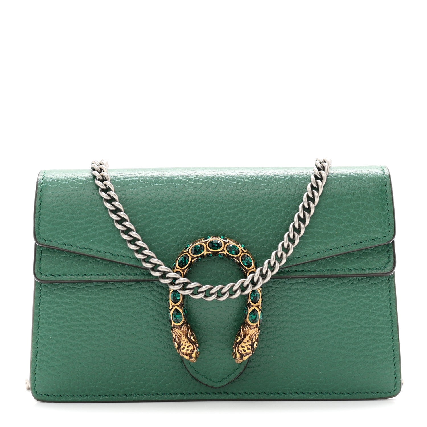 Calfskin Super Mini Dionysus Shoulder Bag Emerald