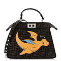 X FRGMT X POKEMON Fabric Jacquard FF 1974 Pokemon Inlay Peekaboo I See U Petite Satchel Tobacco Moro Giallo