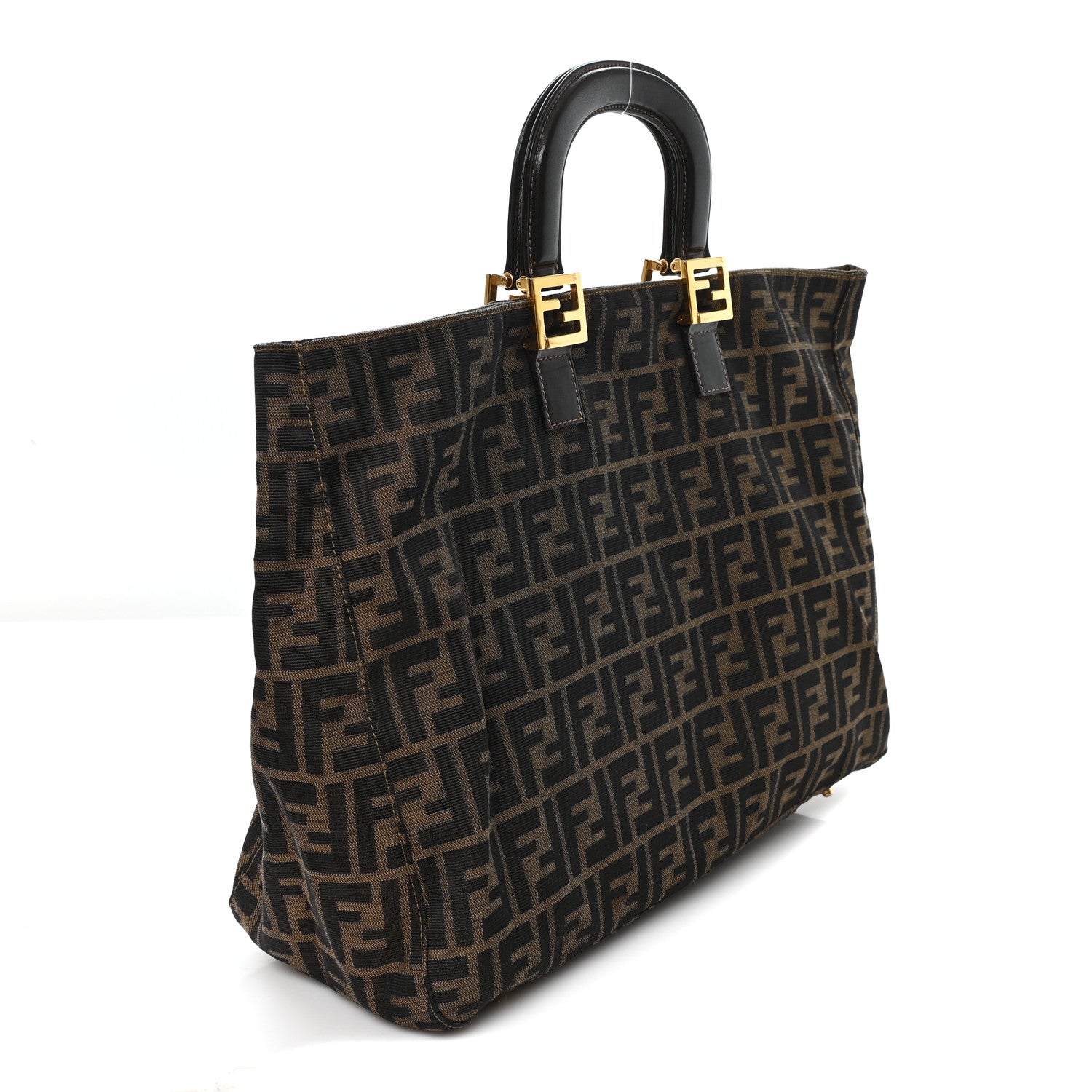 Zucca Top Handle Tote Tobacco