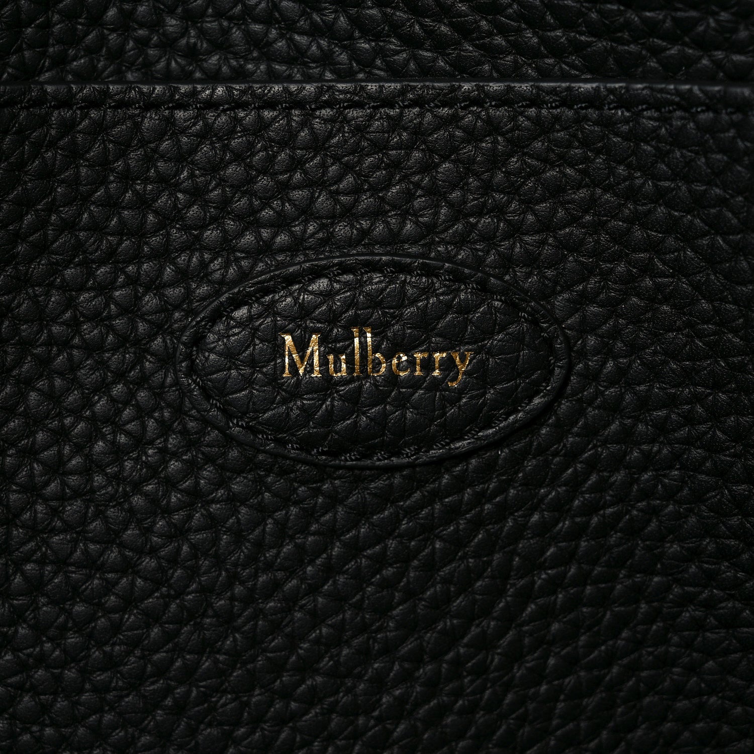 Heavy Grain Small Soft Bayswater Satchel Black