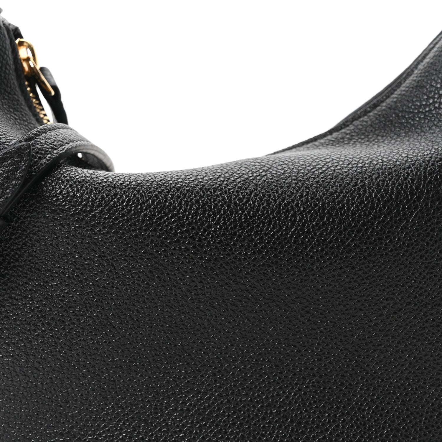 Supple Grained Calfskin Teen Lulu Shoulder Bag Black