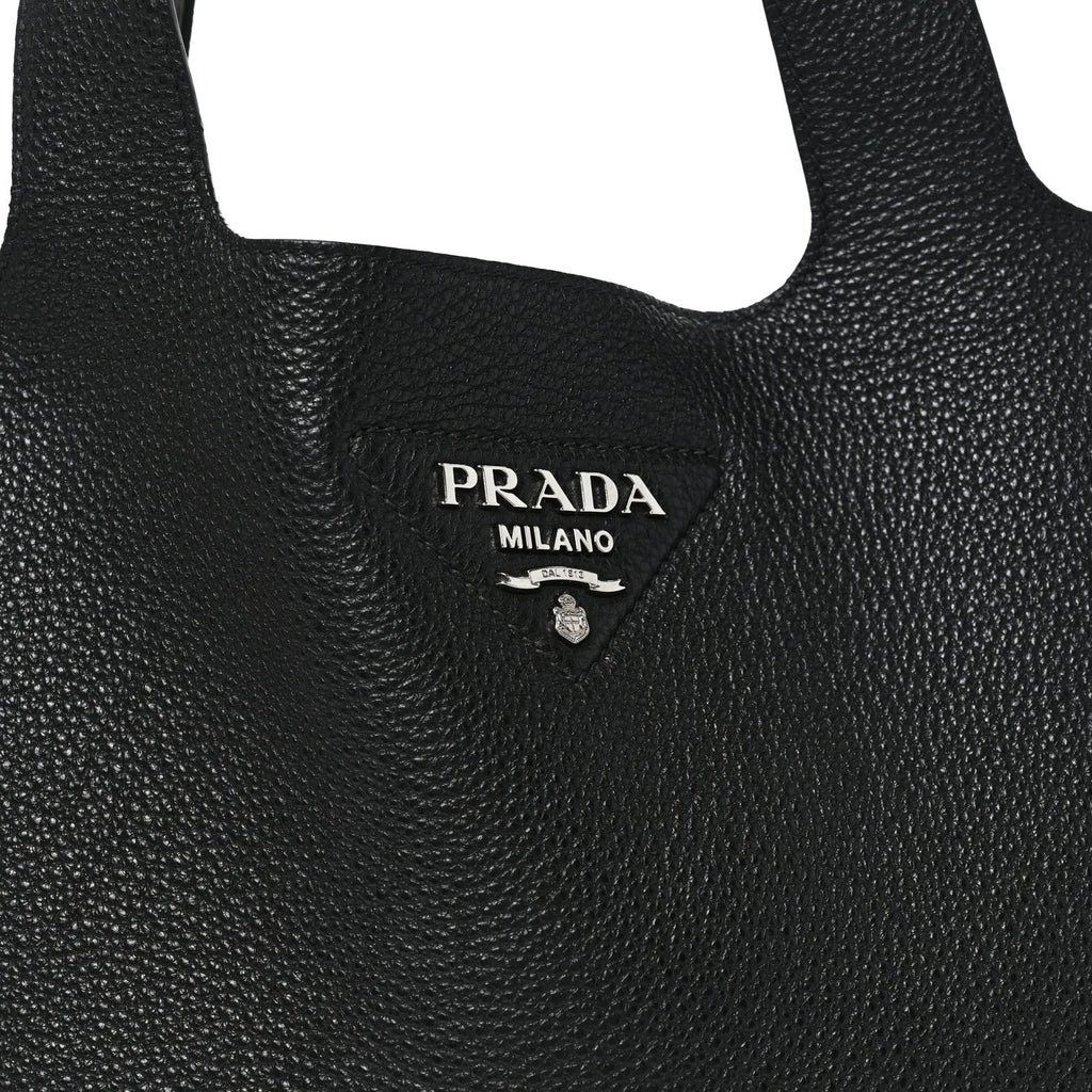 Vitello Daino Soft Large Dynamique Tote Black