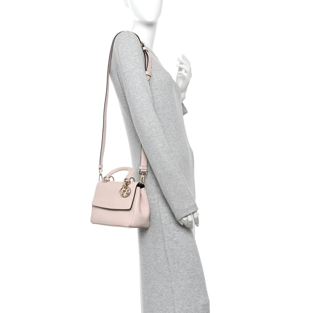 Bullcalf Mini Be Dior Flap Rose Poudre
