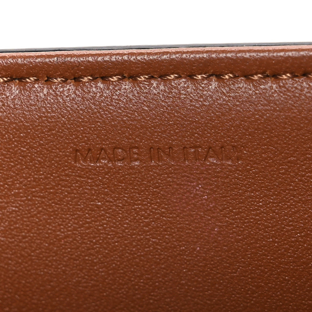 Textile Calfskin Classique Triomphe Bag Natural Tan