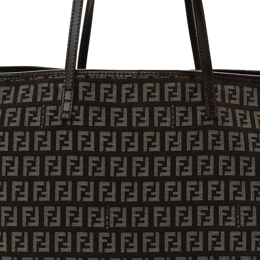 Zucchino Vitello Roll Tote Testa di Moro Beige