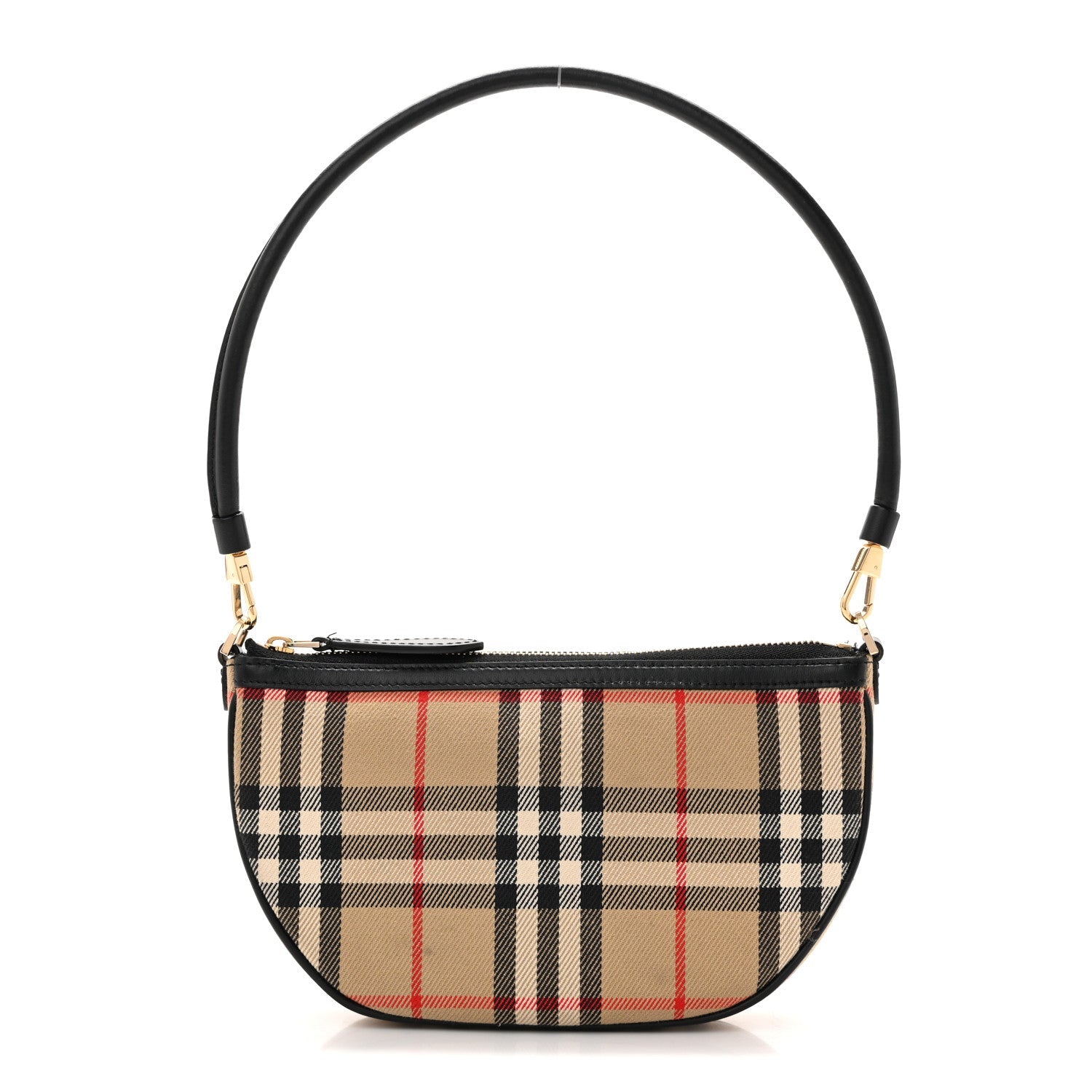 Vintage Check Calfskin Olympia Slim Pouch Archive Beige