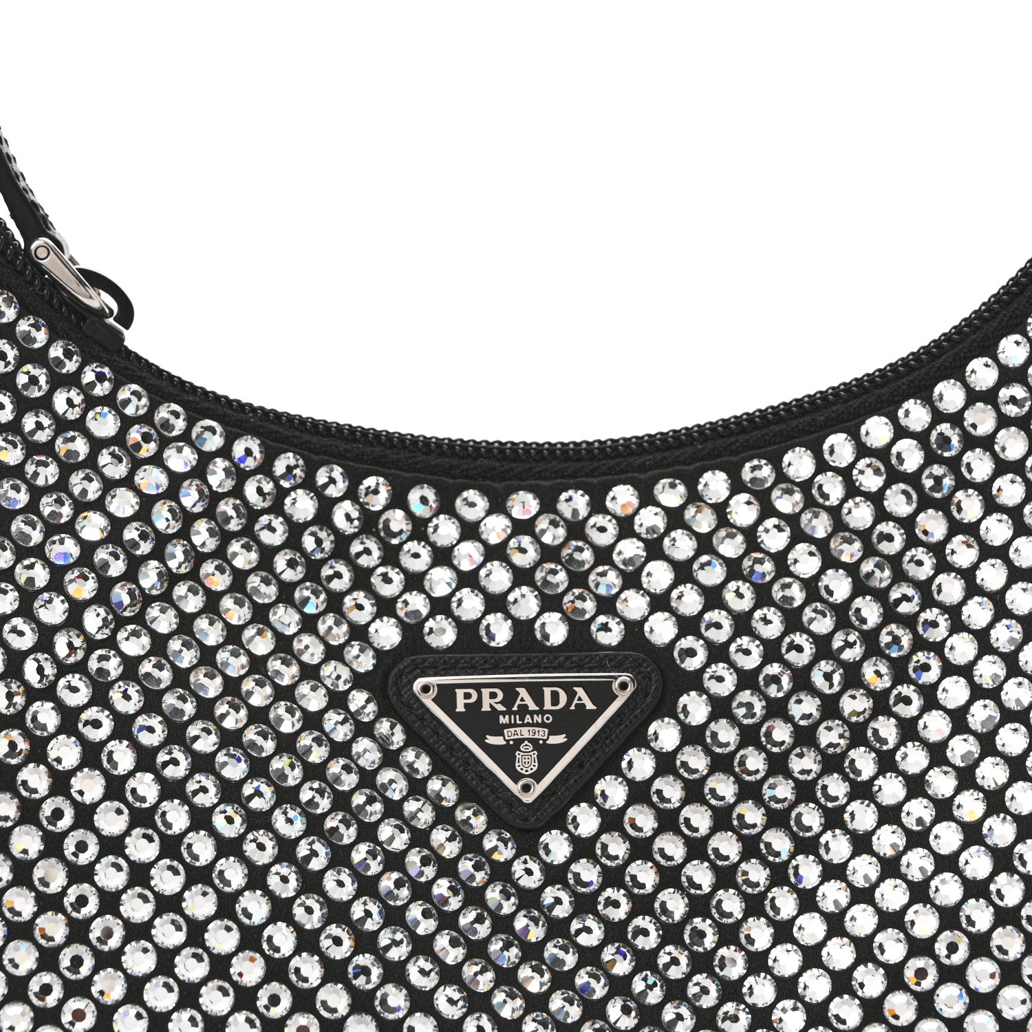 Satin Crystal Mini Re-Edition 2000 Bag Cristal