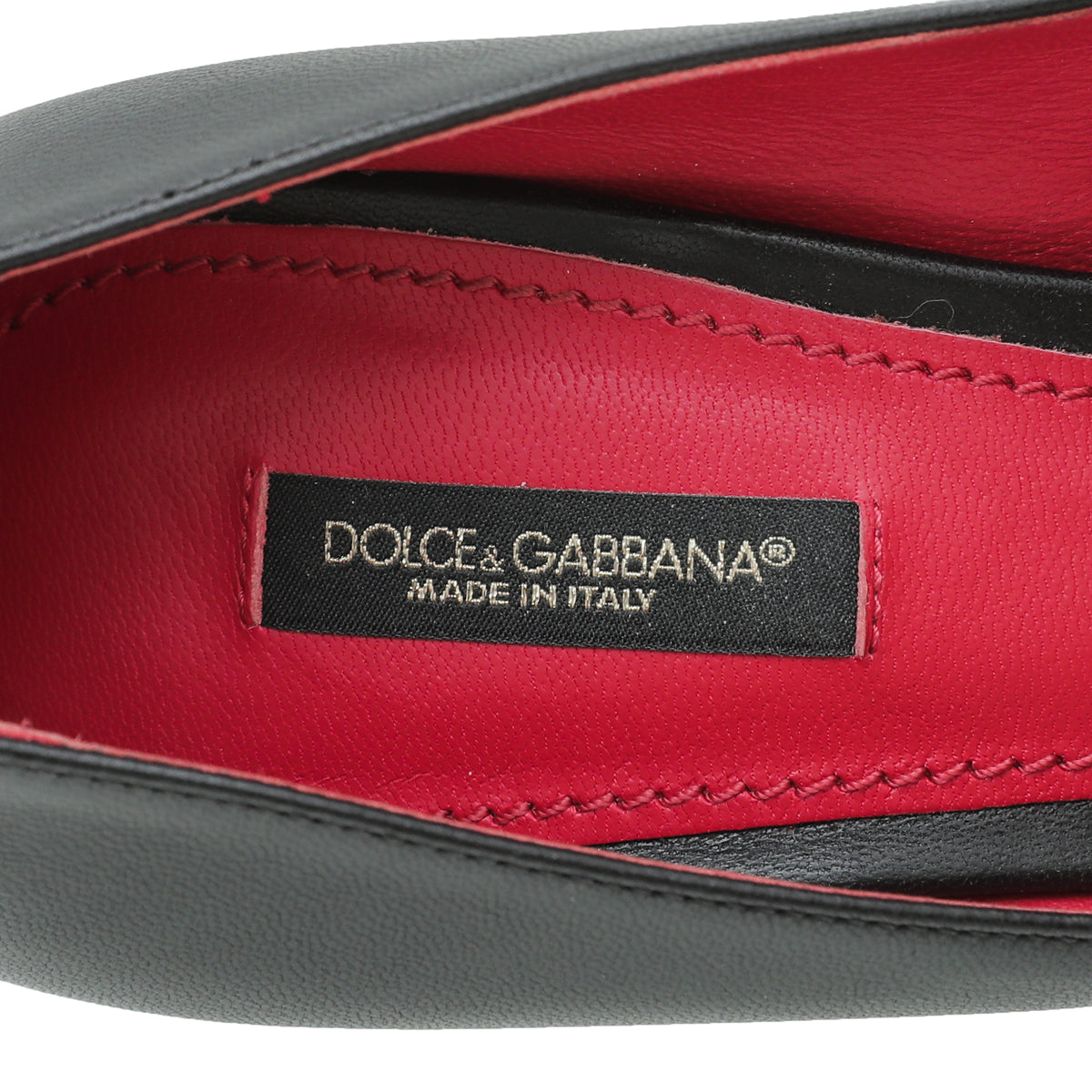 Dolce & Gabbana Black Kate Flower Embroidered Pump 39