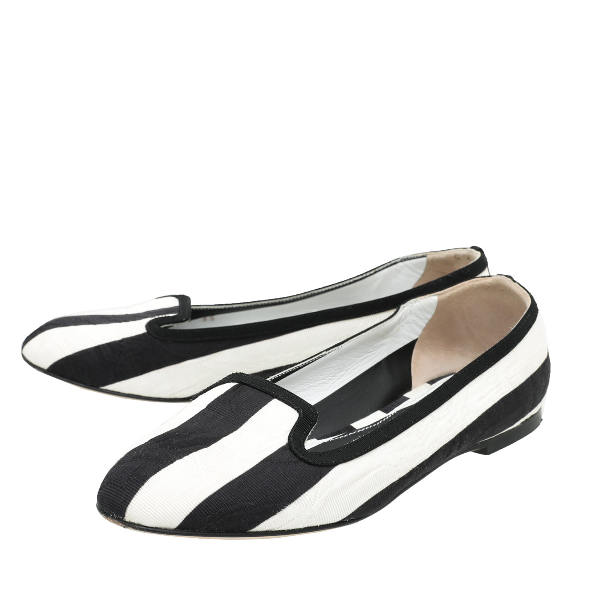 Dolce & Gabbana Bicolor Striped Ballerina Flats 35