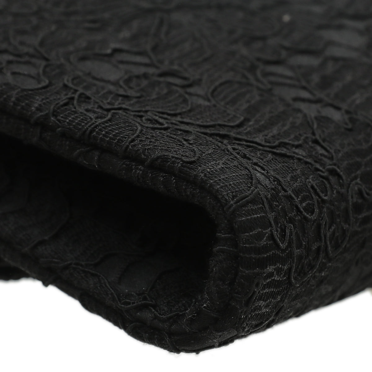 Dolce & Gabbana Black Lace Taormina Clutch Bag