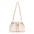 Caviar Quilted Mini Chanel 25 Handbag White