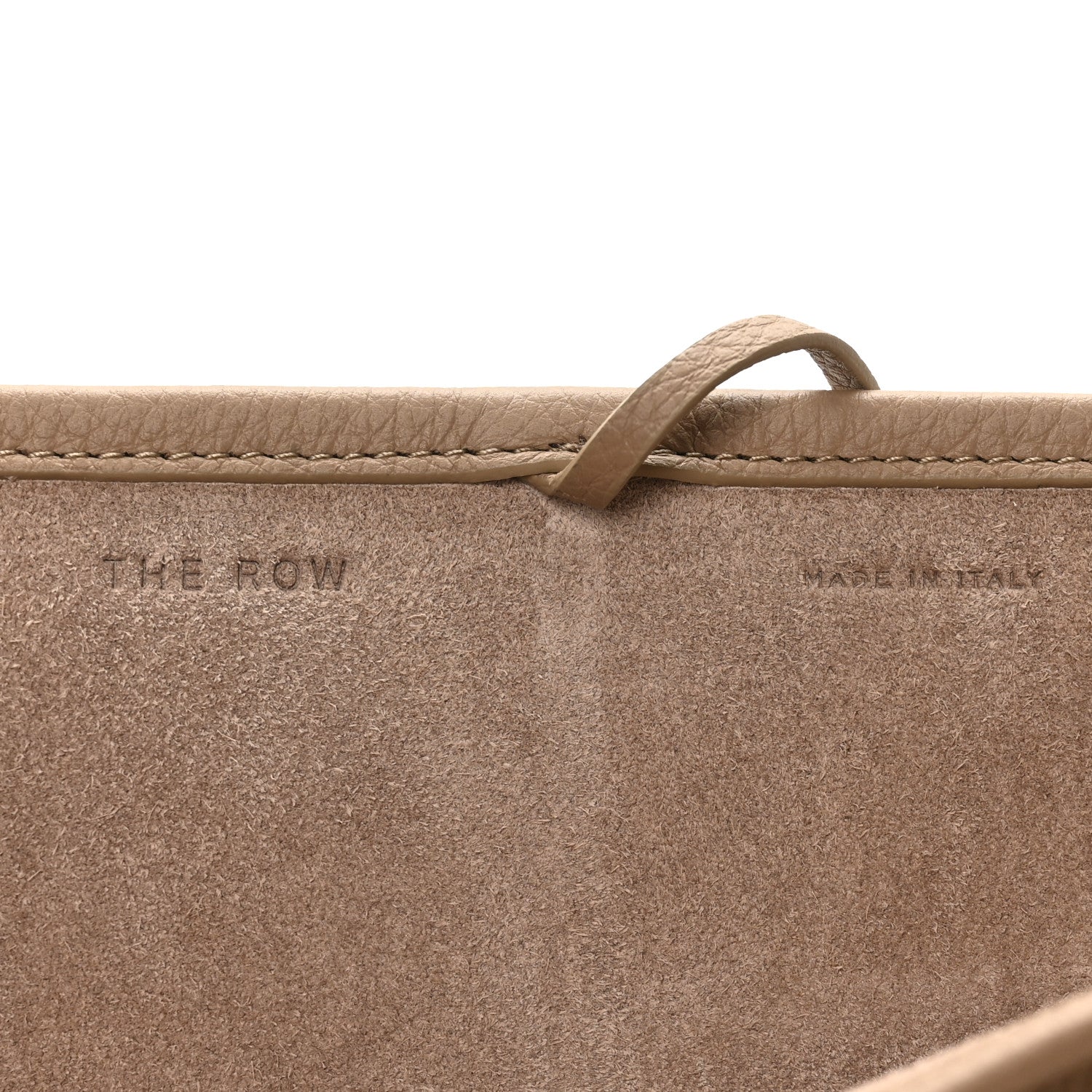 Matte Grained Calfskin Small Park Tote Taupe