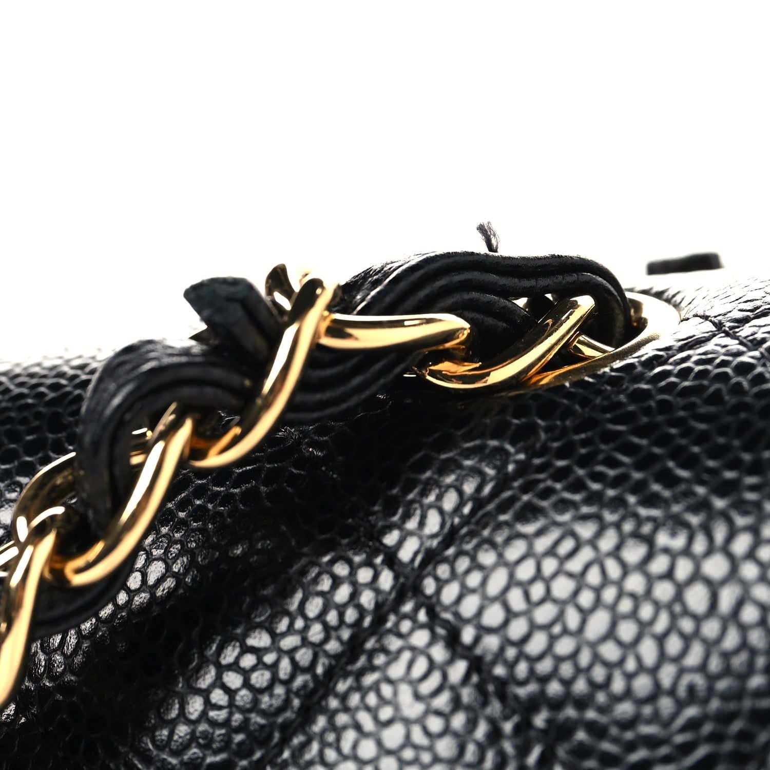Caviar Quilted Maxi Double Flap Black