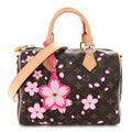 LV X TM Monogram Cherry Blossom Speedy Bandouliere 25 Sakura Brown