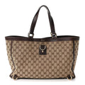 Monogram Large Abbey Tote Dark Brown