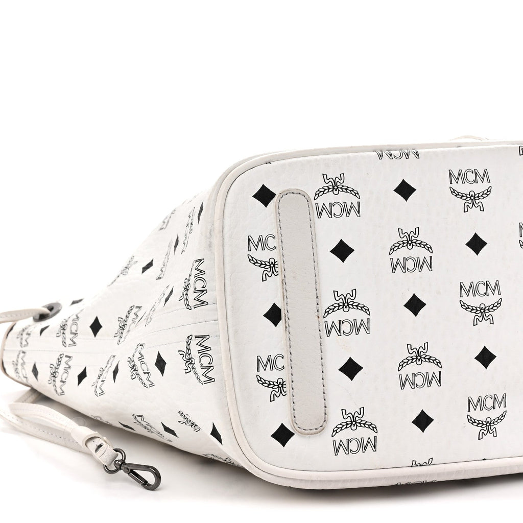 Visetos Medium Liz Reversible Shopper Tote White