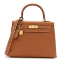 Togo Horseshoe Kelly Sellier 25 Gold Capucine