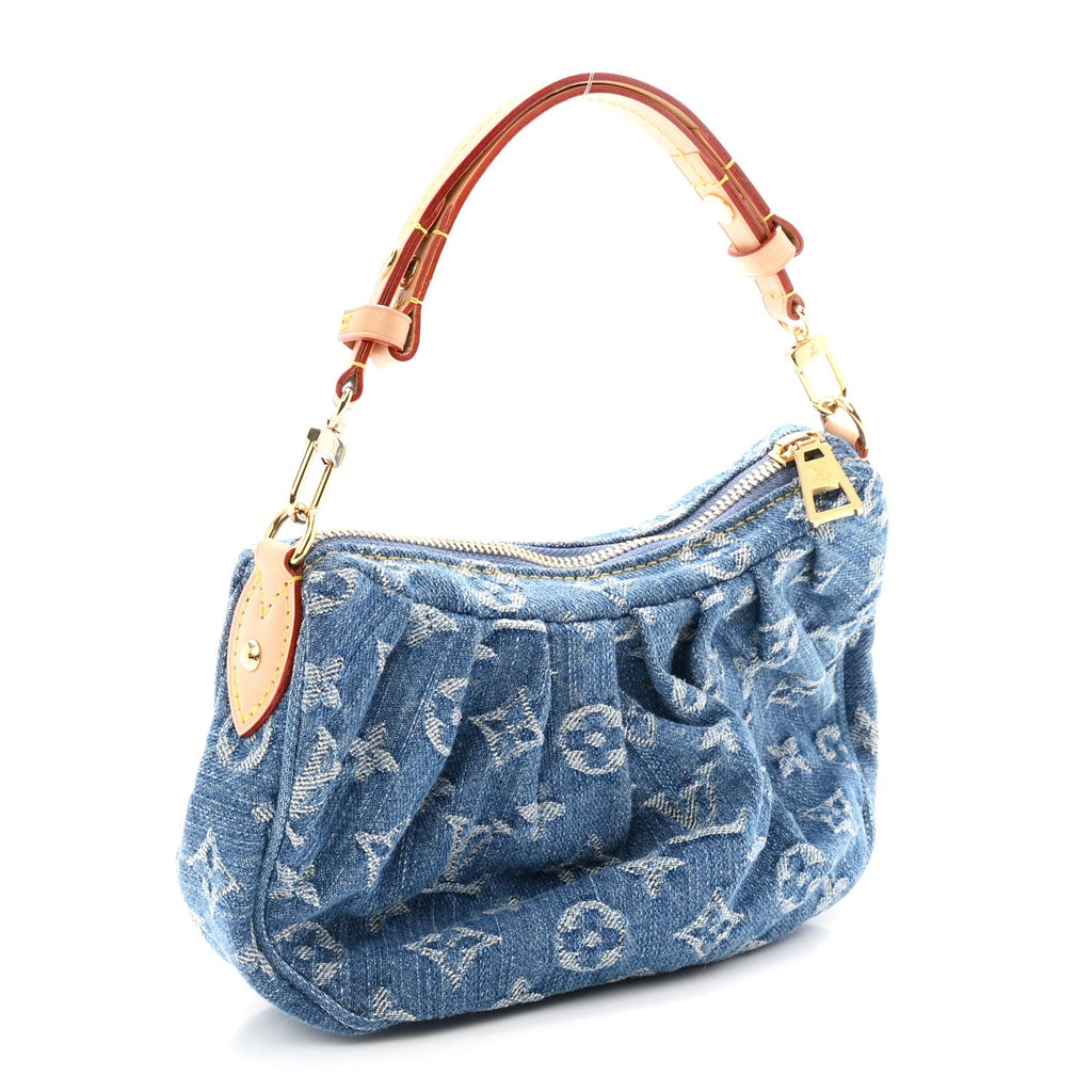 Monogram Denim Pochette Valley Blue