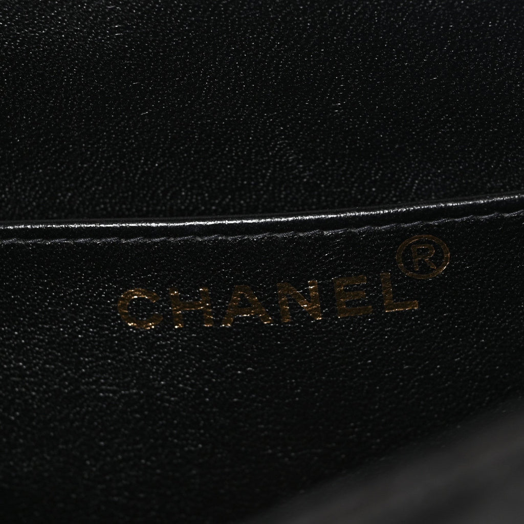 Lambskin Quilted Briefcase Laptop Bag Black