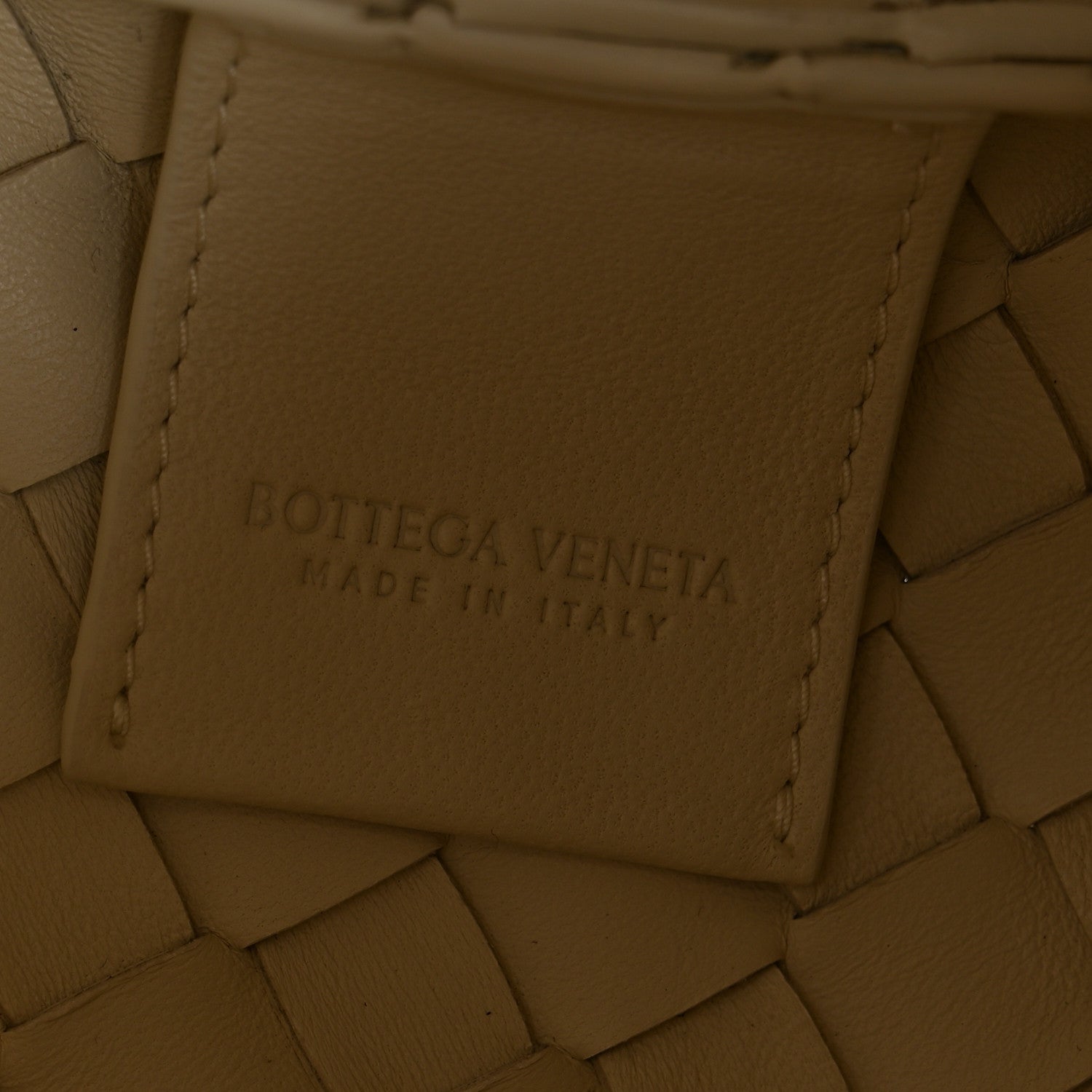 Nappa Intrecciato Small Campana Shoulder Bag Sea Salt