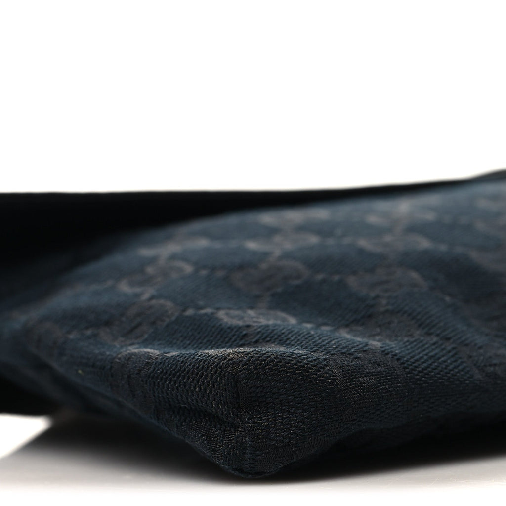 GG Monogram Double Pocket Belt Bag Black
