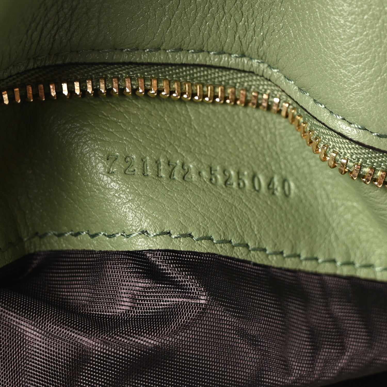 Roxy Calfskin Web Medium Blondie Top Handle Shoulder Flap Bag Salamander Green