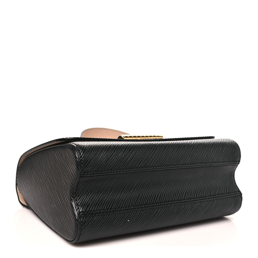 Epi Twist Top Handle Shoulder Bag MM Black