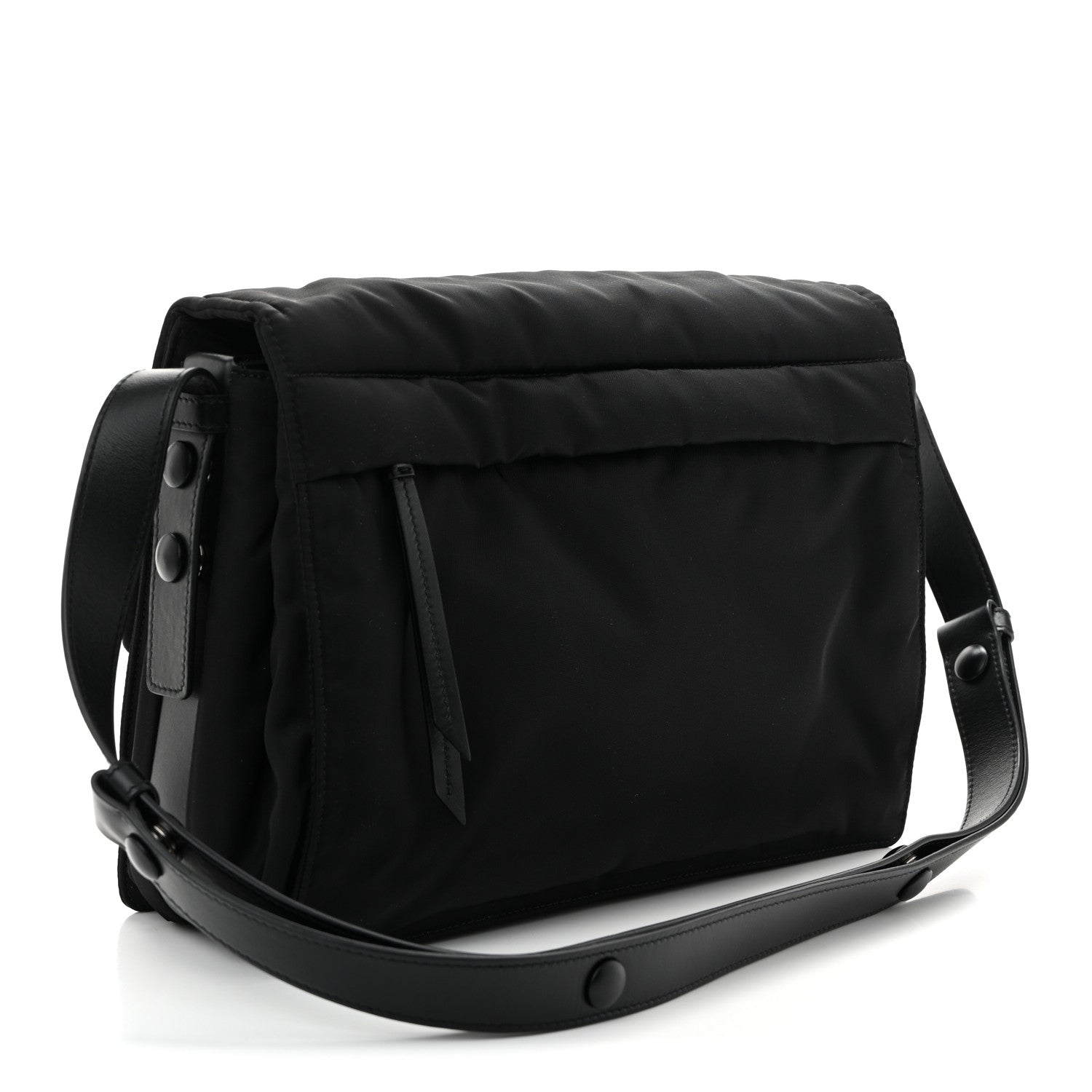 Re-Nylon Padded Medium Traveller Black