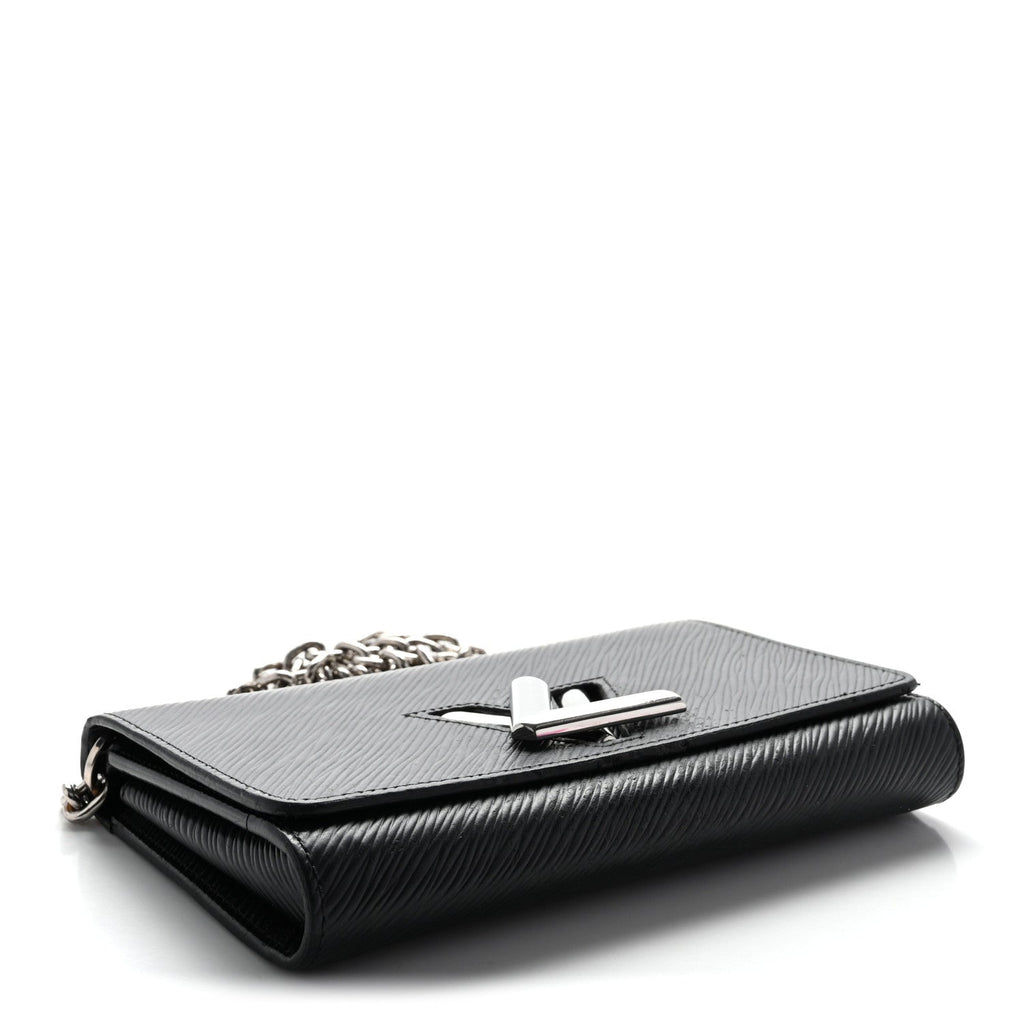 Epi Twist Chain Wallet Black