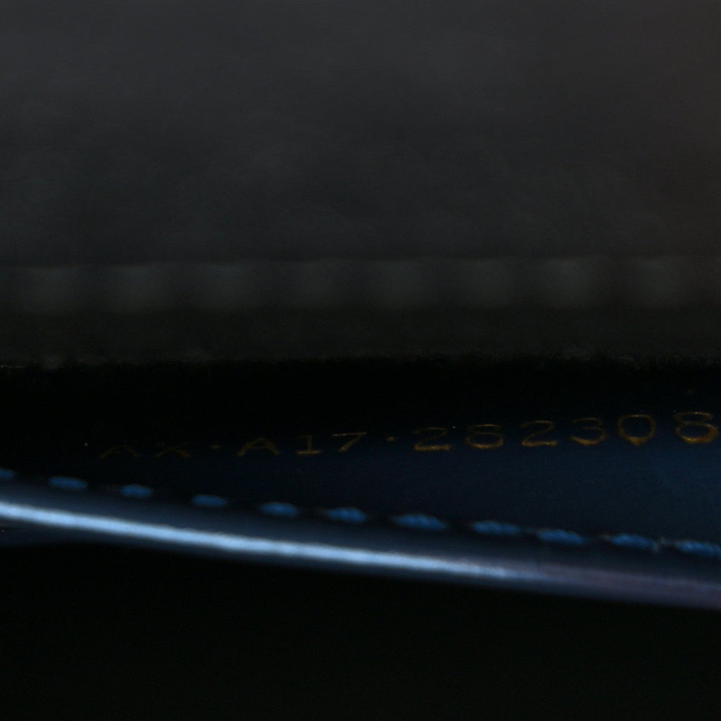 Metallic Calfskin Serpenti Forever Top Handle Blue
