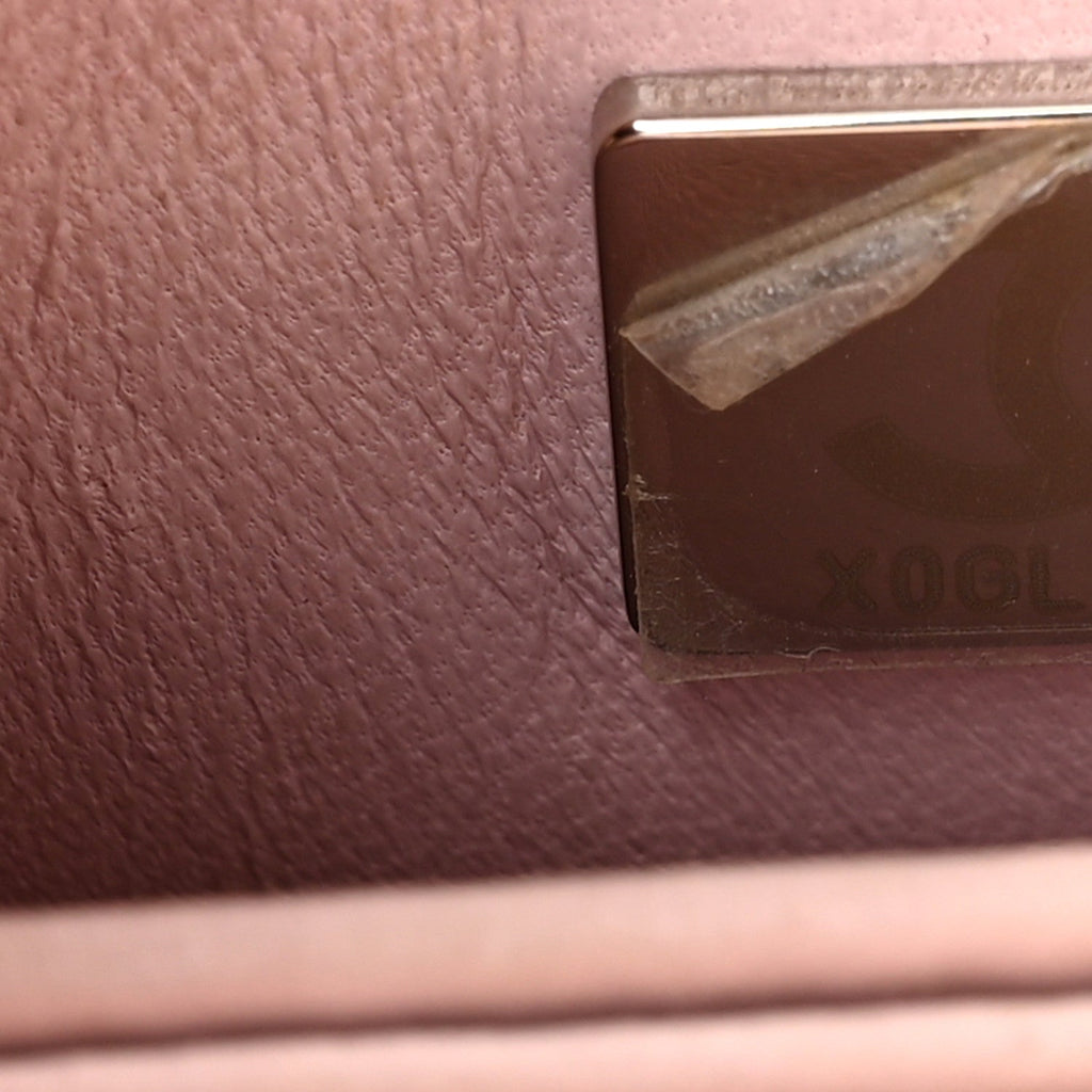 Iridescent Caviar Quilted Extra Mini Coco Handle Flap Light Pink