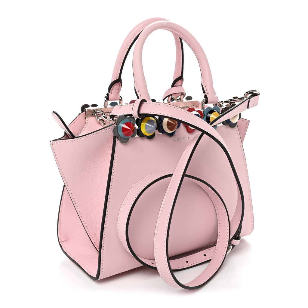 Vitello Dolce Plexiglass Flowerland Studded Mini 3Jours Tote Peonia Multicolor