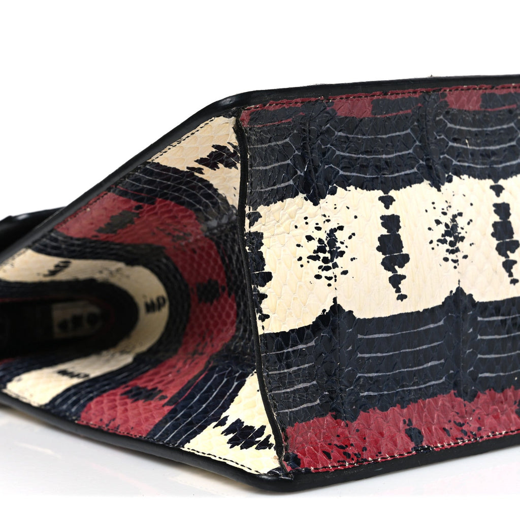 Snakeskin Small Lilith Top Handle Bag