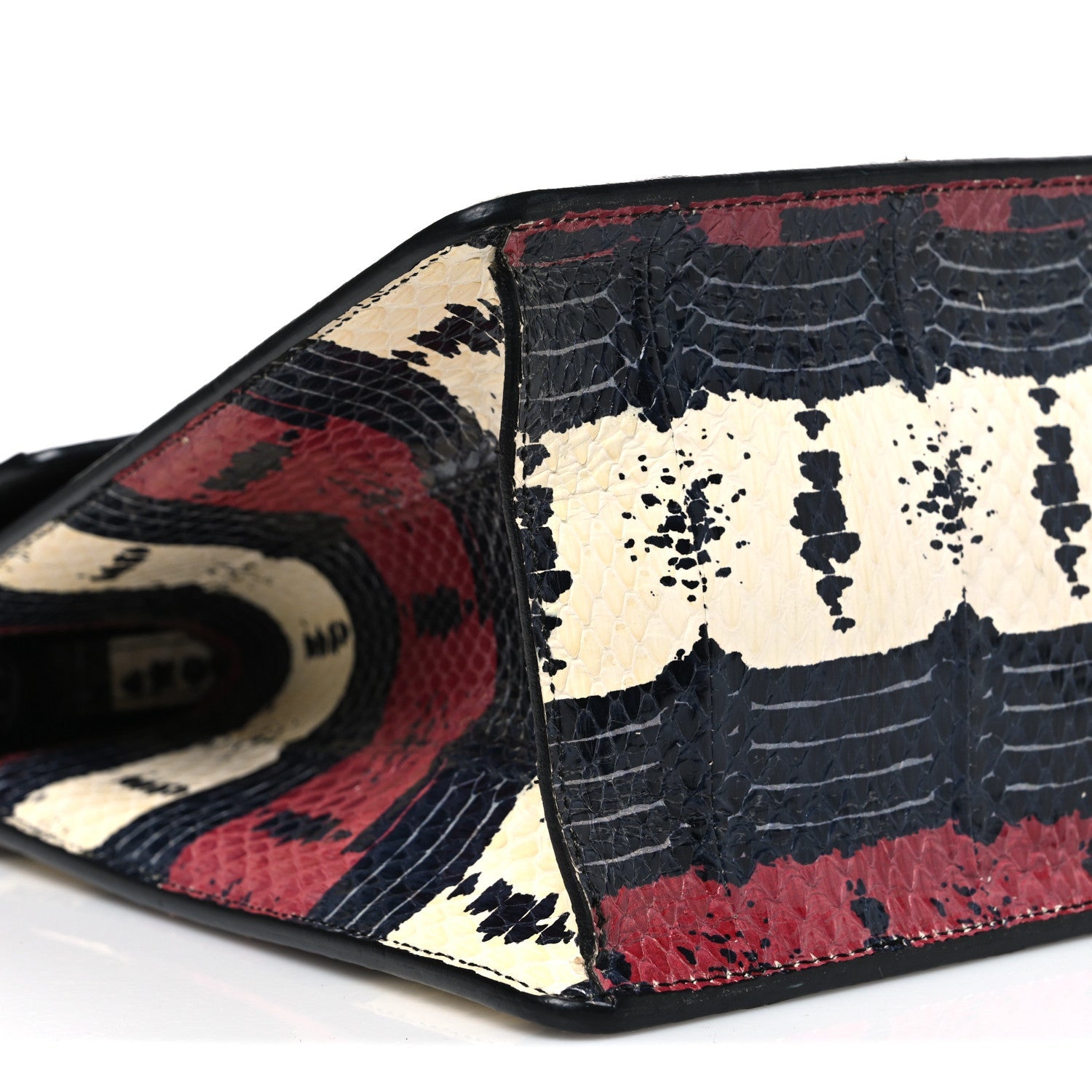 Snakeskin Small Lilith Top Handle Bag