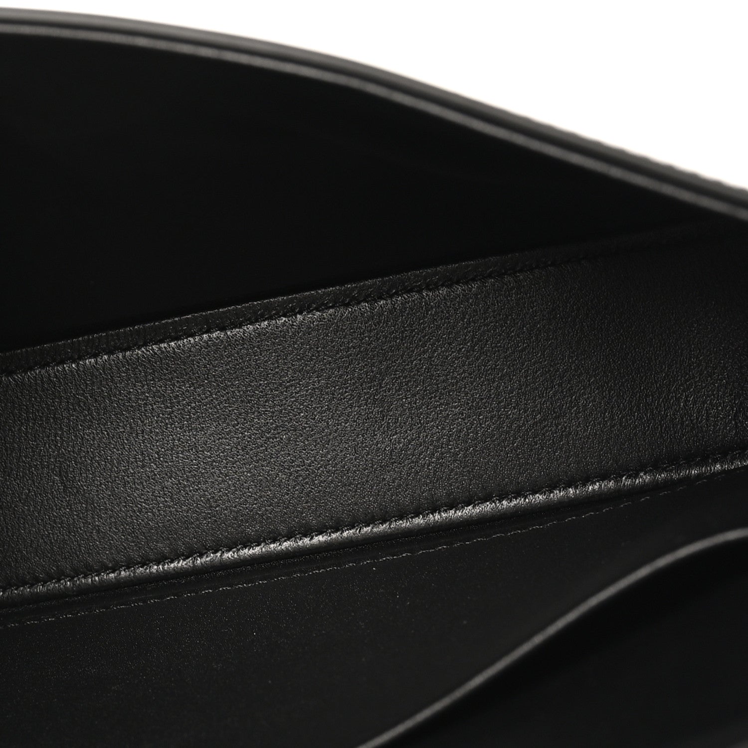 Shiny Calfskin Triomphe Shoulder Bag Black