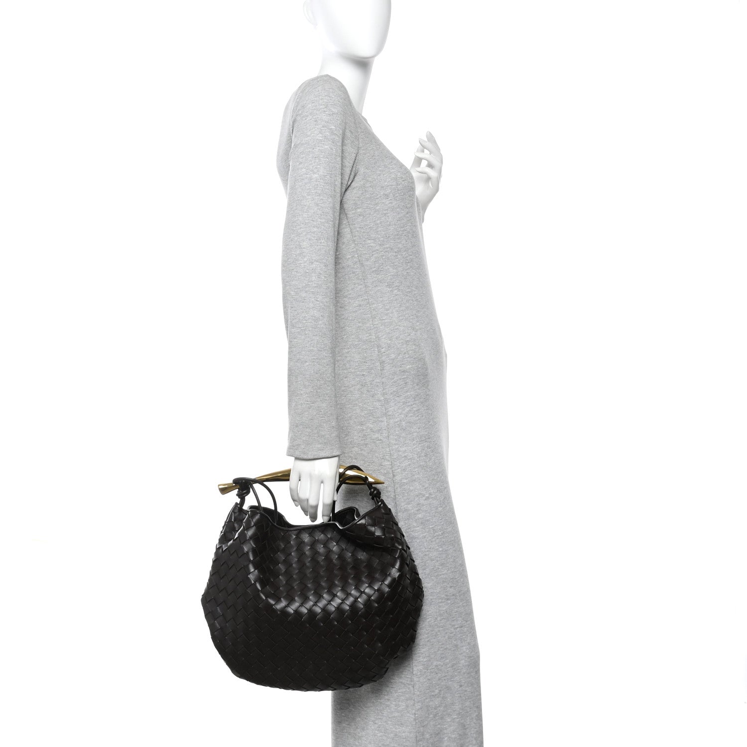 Nappa Intrecciato Medium Sardine Bag Fondant
