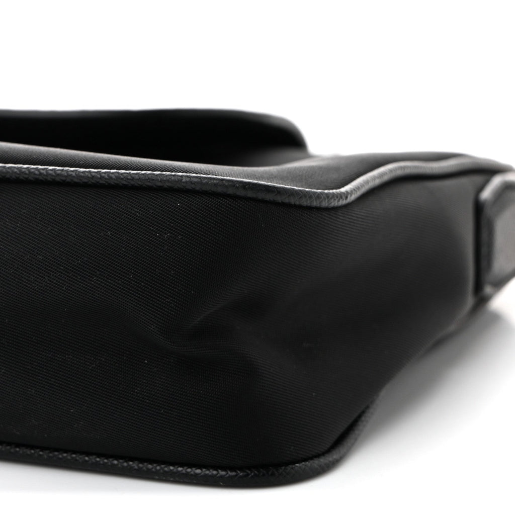 Tessuto Nylon Saffiano Crossbody Bag Black