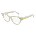 Bottega Veneta Eyeglasses Cat Eye Full Rim, Havana Frame and Clear Demo Lenses Lens BV1106O002