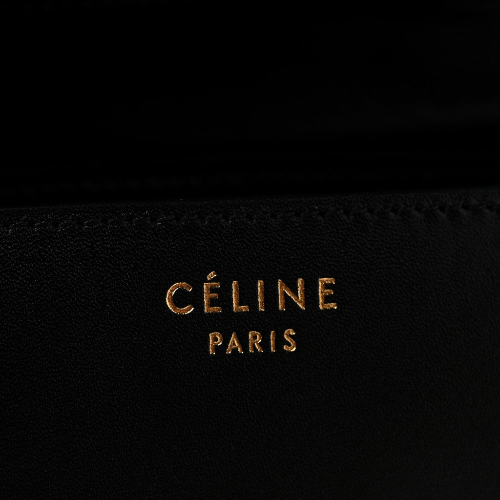 Box Calfskin Small Classic Box Flap Bag Black
