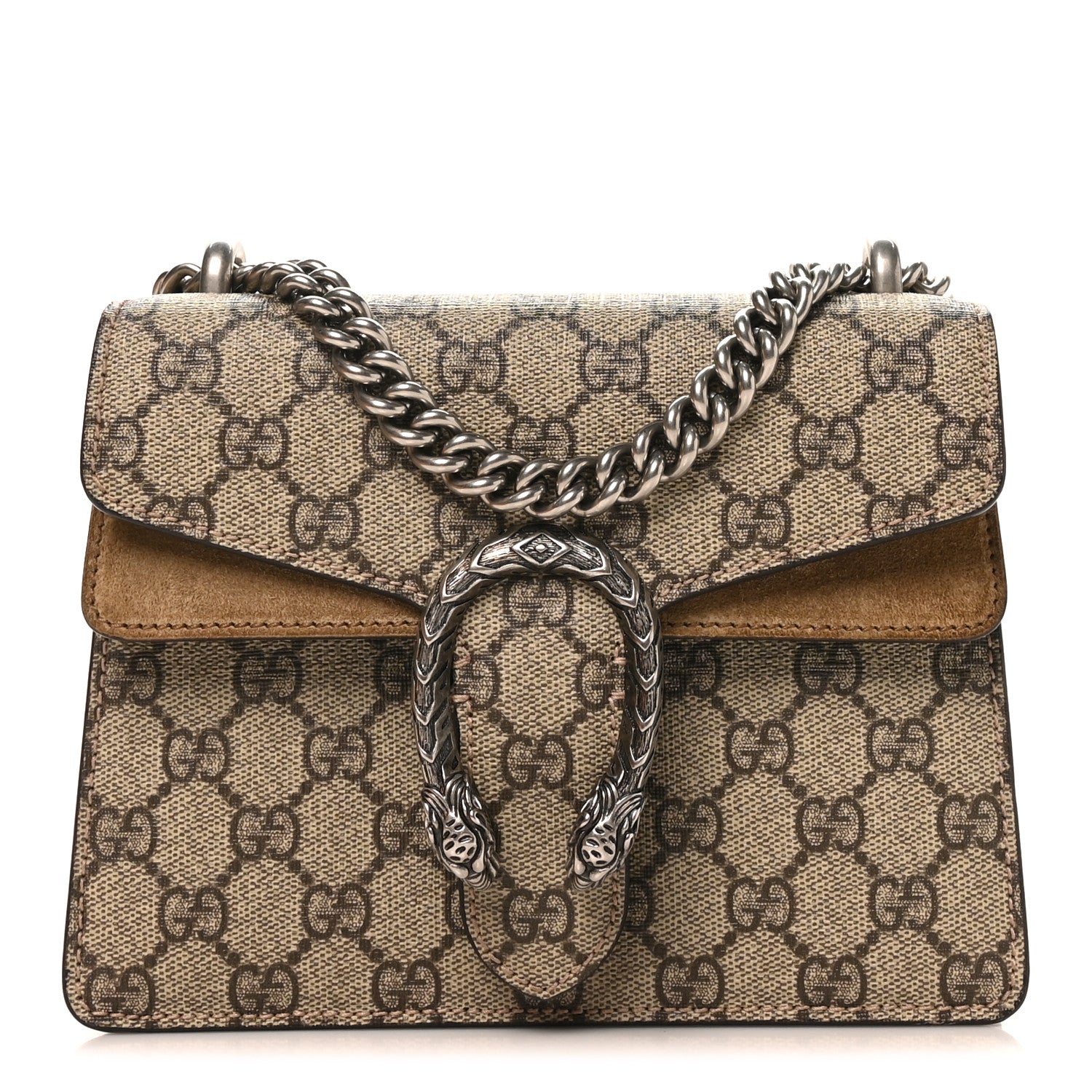 GG Supreme Monogram Mini Dionysus Shoulder Bag Taupe