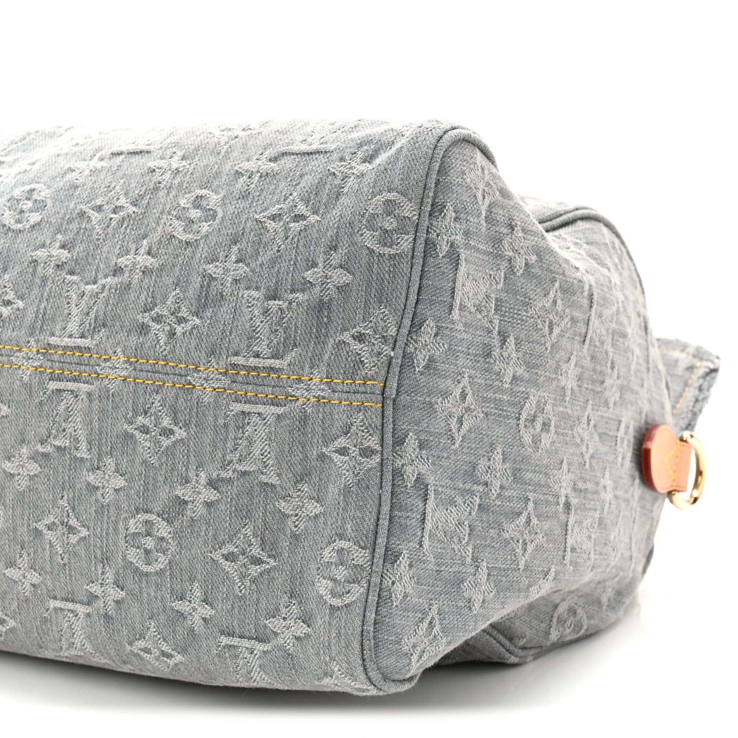 Monogram Denim Speedy Soft 30 Washed Gray