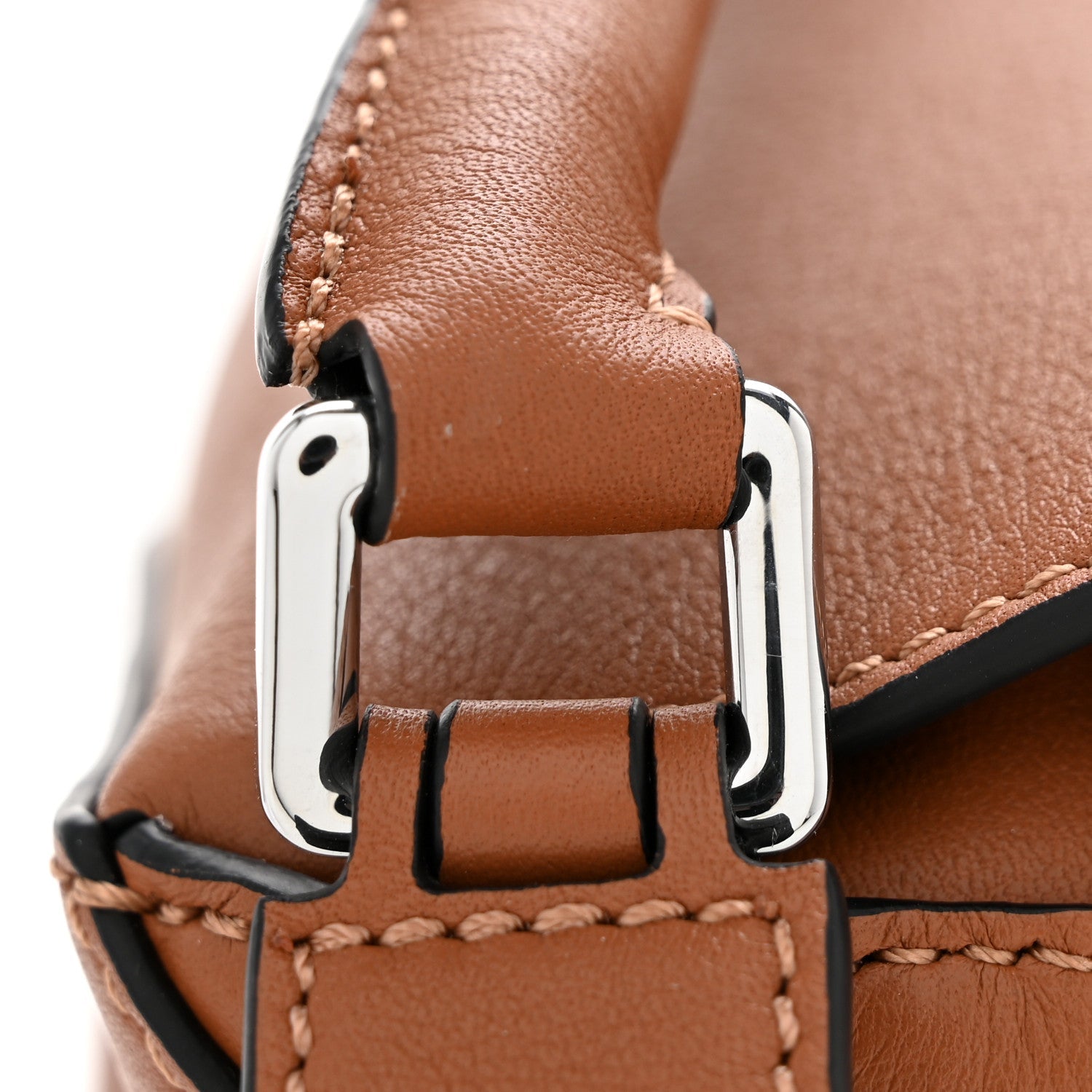 Calfskin Mini Puzzle Edge Bag Tan