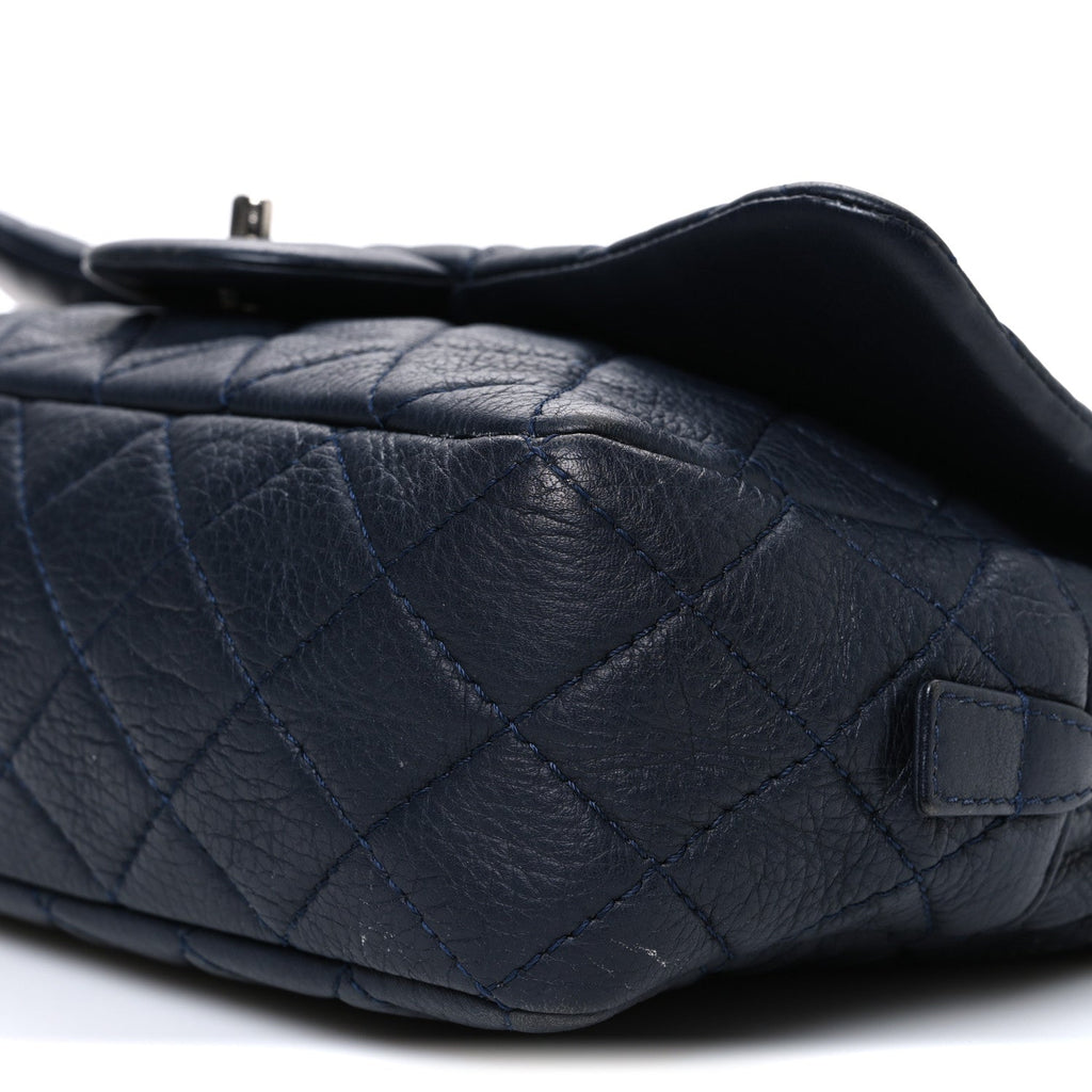 Deerskin Quilted Casual Journey Flap Dark Blue