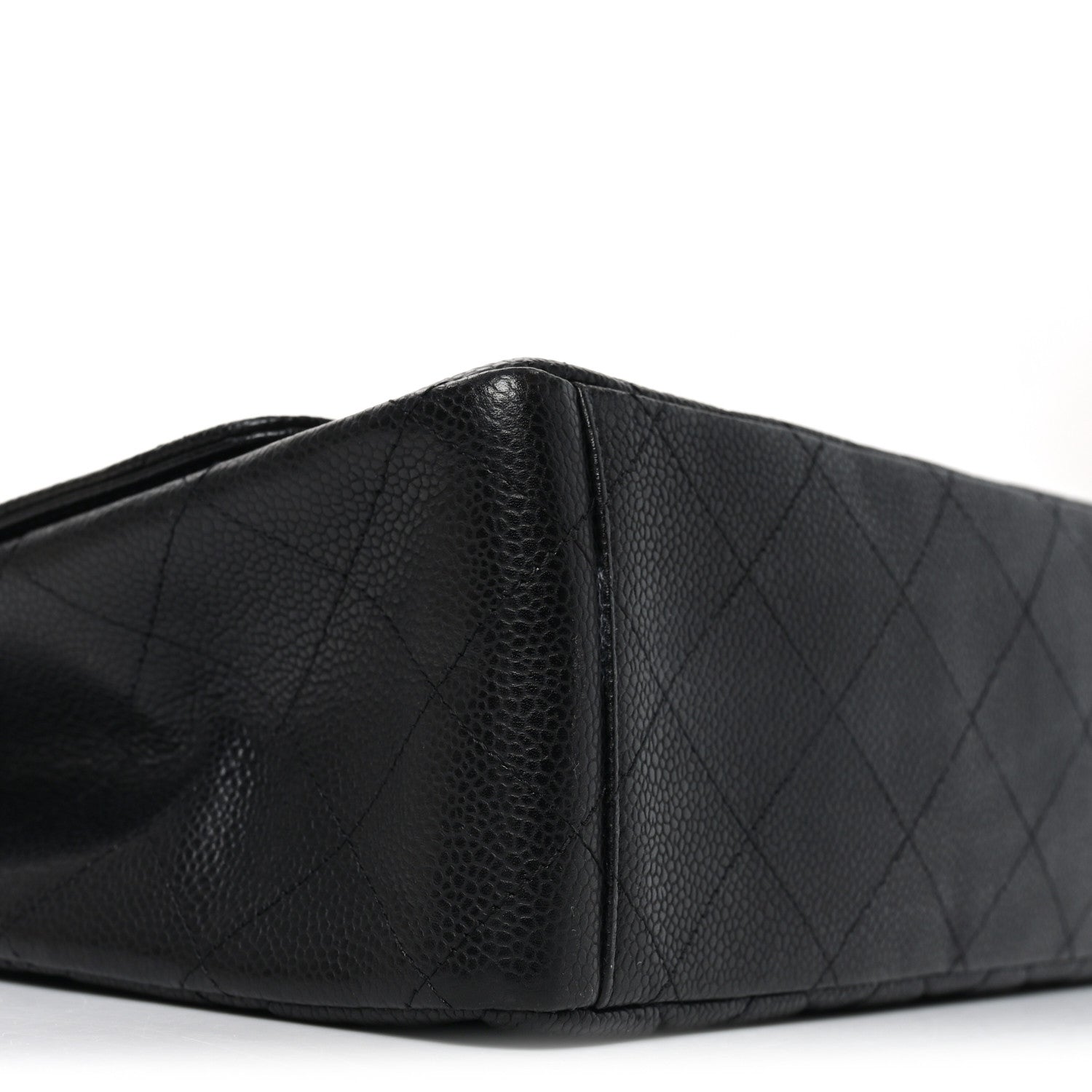 Caviar Quilted Maxi Single Flap Black