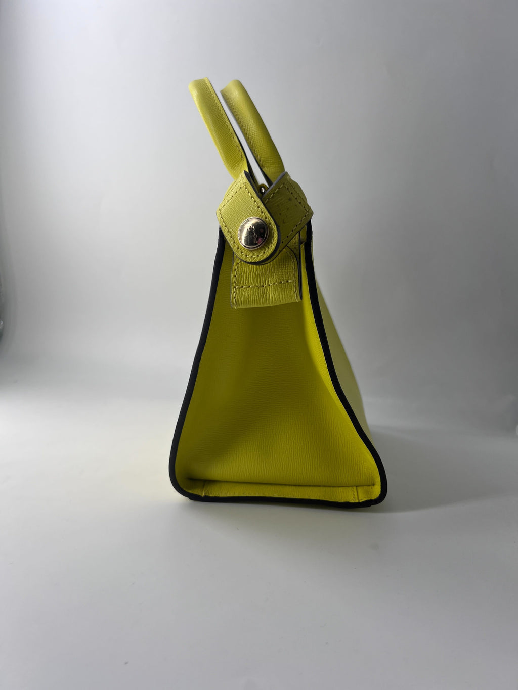 Longchamp Héritage Leather Yellow Leather Bag (Authentic  )