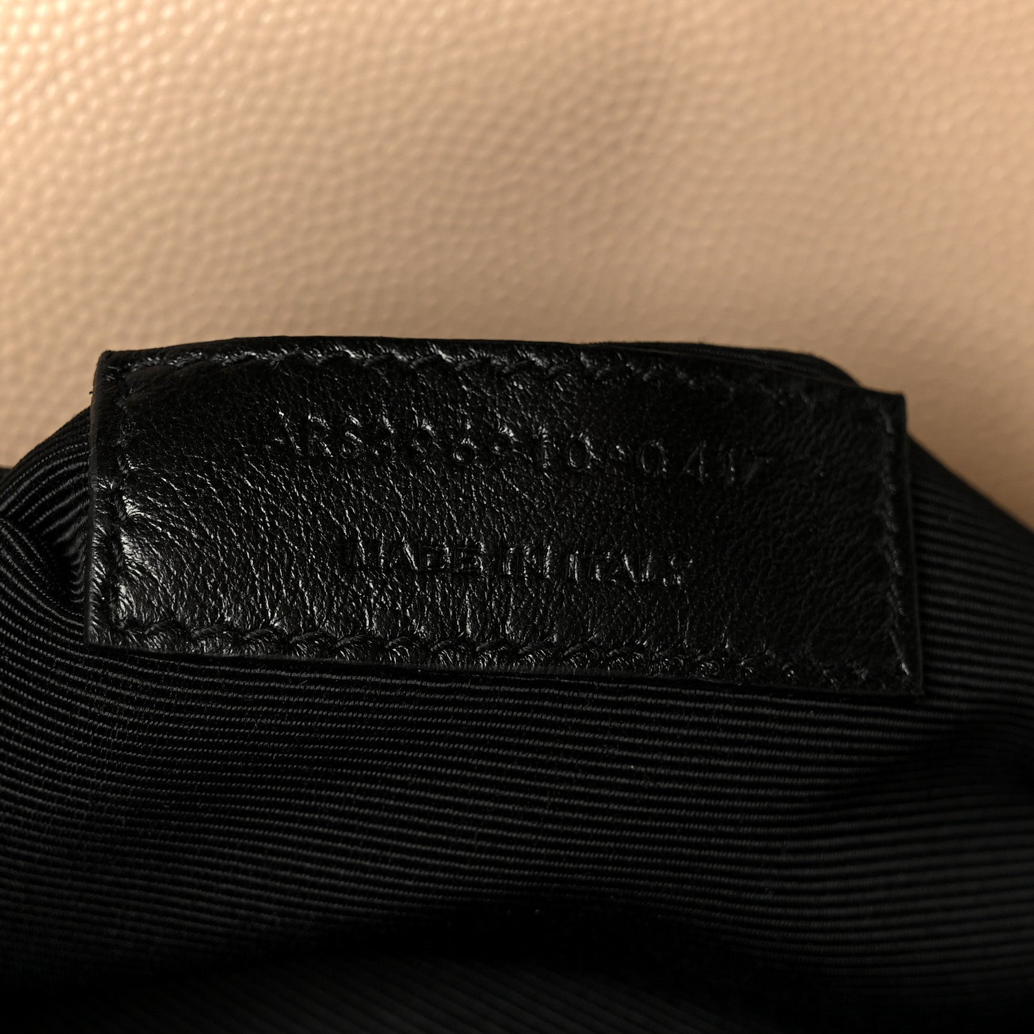 Grain De Poudre Large Tri-Quilt Monogram Satchel Dark Beige