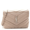 Calfskin Y Quilted Monogram Toy Loulou Crossbody Bag Light Natural